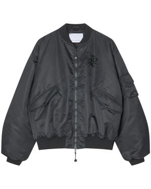 Cecilie Bahnsen Jassen ,Zwart ,Polyester Birdie Jacket