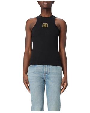 Balmain Sleeveless Tops - Black