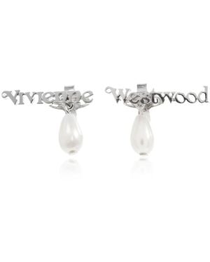 Vivienne Westwood Accessoires ,Grijs ,Amelia Earrings - Metallic