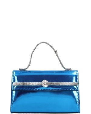 Gedebe Mini Sophie Mirror Leder Tasche - Blau