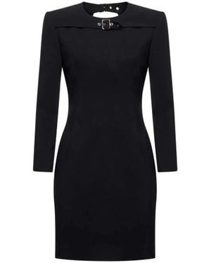 John Richmond Kurzes Kleid Mit Schnalldetail - Schwarz
