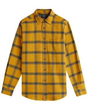 Portuguese Flannel Casual Shirts - Geel