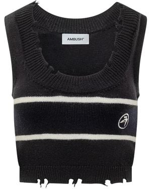 Ambush Round-Neck Knitwear - Black