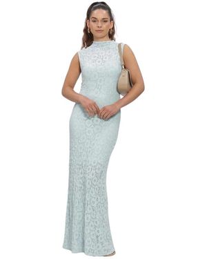 Object Objremi Sl Reg Long Dress - Blauw