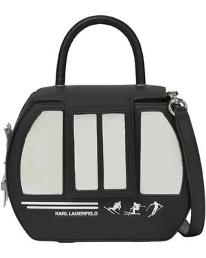 KARL LAGERFELD Tassen ,Zwart ,Ikon Gondola Top Handle