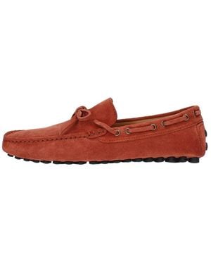 Doucal's Boat Shoes - Red