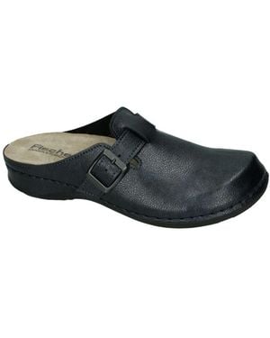 Fischer Schoenen ,Zwart ,Leer 0571 Mules