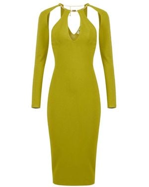 Elisabetta Franchi Midi Dresses - Vert