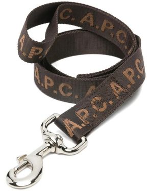 A.P.C. Toutou Logo Leash - Schwarz
