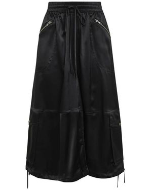 Co. Cropped Trousers - Negro