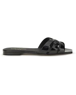 Saint Laurent Sliders - Black