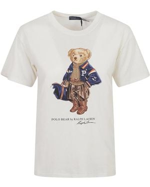 Ralph Lauren Polo Bear Jersey T-Shirt - Wit
