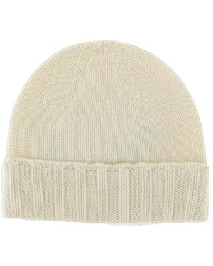 Drumohr Accessoires ,Wit ,Wol Beanie - Naturel