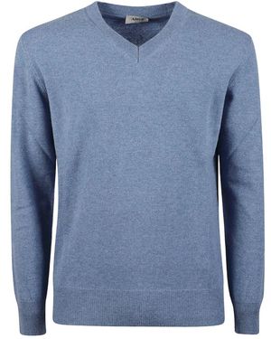 Altea Truien & Vesten ,Blauw ,V-Hals Trui