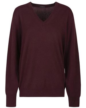 Canessa V-Neck Knitwear - Purple