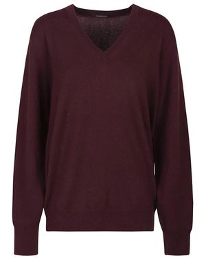 Canessa V-Neck Knitwear - Purple