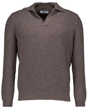 Gran Sasso V-Neck Knitwear - Grigio