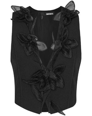 ROTATE BIRGER CHRISTENSEN Vests - Black