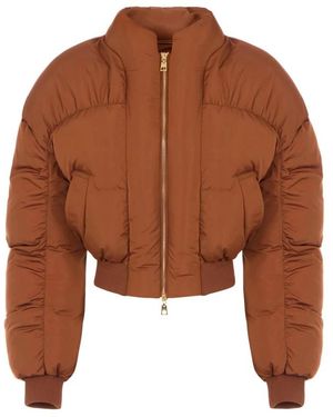 Elisabetta Franchi Jassen ,Bruin ,Donsjack