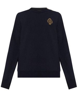Dolce & Gabbana Round-Neck Knitwear - Bleu