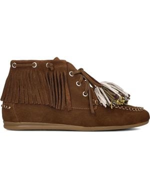Toral Lace-Up Boots - Brown