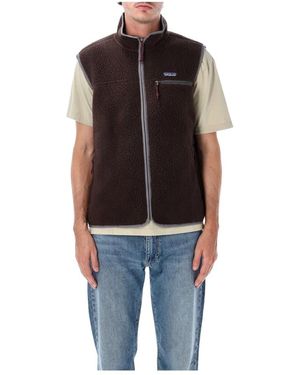 Patagonia Retro Pile Fleece Vest - Zwart