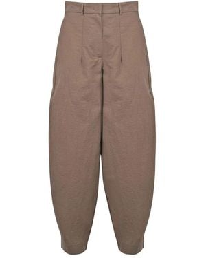Ottod'Ame Tapered Trousers - Marrón