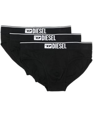 DIESEL Ondergoed ,Zwart ,Katoen Zwart Ondergoed 3Pack