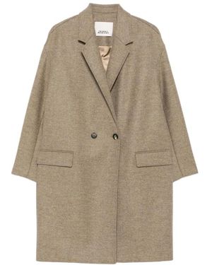 Isabel Marant Double-Breasted Coats - Neutro