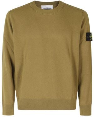 Stone Island Round-Neck Knitwear - Verde