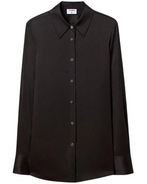 Filippa K Overhemden ,Zwart ,Zijden Blouse