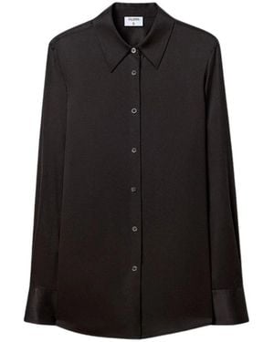 Filippa K Overhemden ,Zwart ,Zijden Blouse
