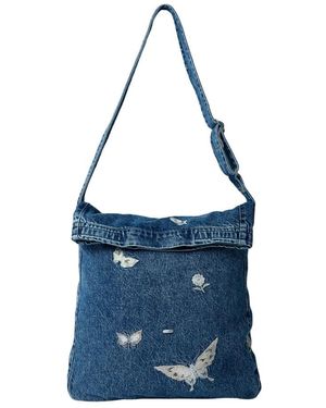 Our Legacy Indigo butterfly crossbody sling borsa - Blu
