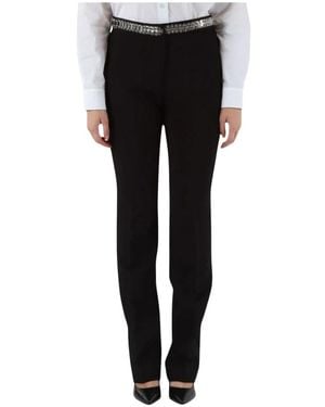 Pinko Broeken ,Zwart ,Lupe Pantalone Crepe