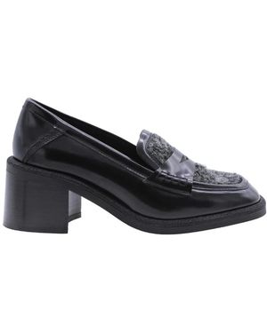 Pertini Schoenen ,Zwart ,Leer Stijlvolle Pump Voor Diverse Gelegenheden - Blauw