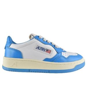Autry Schoenen ,Blauw ,Leer Medalist Low