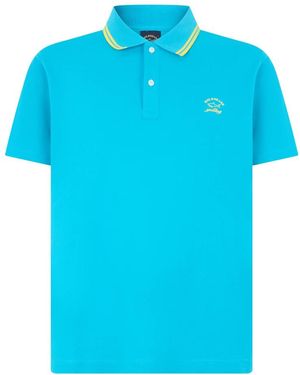 Paul & Shark Tops ,Blauw ,Katoen Katoenen Polo