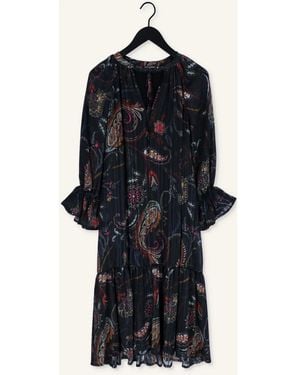 Ana Alcazar Dress Puff Sleeves Öko-Tex 100 - Blauw