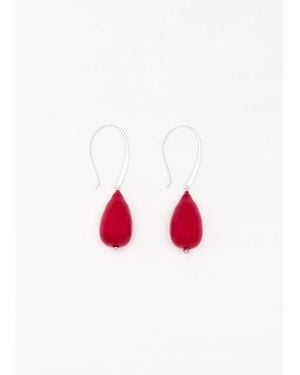 Plan C Earrings - Red