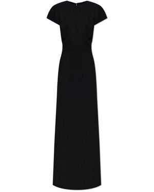 Jil Sander Kleedjes ,Zwart ,Wol Wool Dress