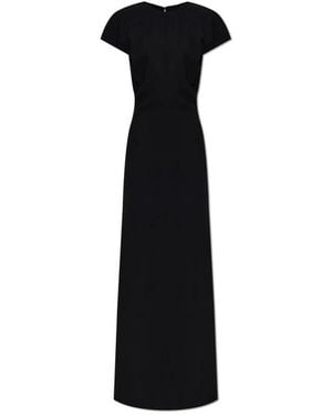 Jil Sander Kleedjes ,Zwart ,Wol Wool Dress