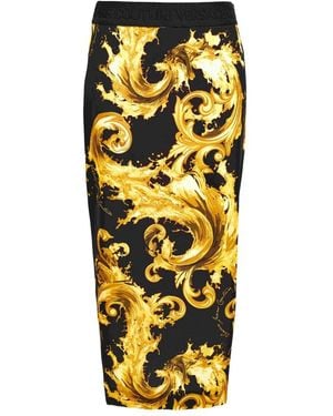 Versace Jeans Couture Midi Rok - Metallic