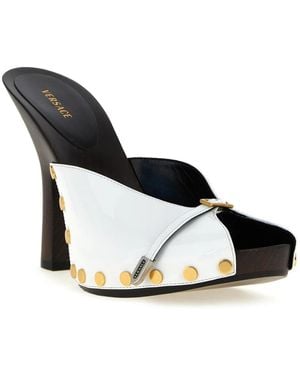 Versace Heeled Mules - Negro