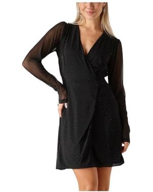 Moves Elegantes Schwarzes Minikleid
