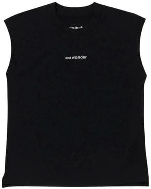 and wander Sleeveless Tops - Noir