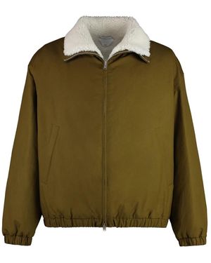 Bottega Veneta Geknoopte Katoenen Jas - Groen