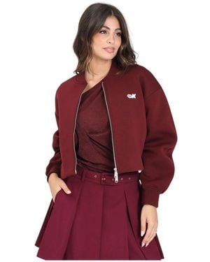 Calvin Klein Bomber Jackets - Red