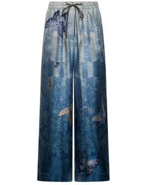 Pierre Louis Mascia Wide Trousers - Blue