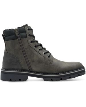 S.oliver Schoenen ,Grijs ,Winter Veterlaars - Zwart