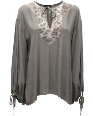 Mason's Overhemden ,Groen ,Pailletten Groene Pailletten Blouse - Grijs